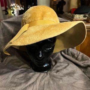 Vintage Coralie Gold Hat